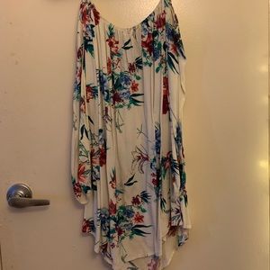 Long Sleeve Floral Mini Dress